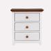 Red Barrel Studio® Zefirino 3 - Drawer Nightstand in White Wood in White/Brown | 22 H x 20 W x 17 D in | Wayfair 2869A9CC8D2945E78324C0D3A628C8C4