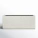 AllModern Gita Tall Lightweight Outdoor 46" x 17" x 19" Trough Planter Box Composite, Granite in White | Wayfair C7D85DBC1AD54BBAB87D2778F068CFE4