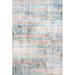 Blue/Brown 60 x 60 x 0.4 in Area Rug - 17 Stories Shantail Round 5' Area Rug Microfiber, Polyester | 60 H x 60 W x 0.4 D in | Wayfair