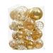 The Holiday Aisle® Christmas Ball Ornament Set of 30 Plastic in Yellow | 3.15 H x 3 W x 3 D in | Wayfair C557F651A6E849319E667DAB9D355480