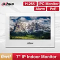 Nunua-Interphone vidéo multilingue d'origine écran 7 pouces caméras IP moniteur intérieur