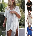 Tunique de plage en crochet pour femmes paros sexy amissié cover-up pour les maillots de bain