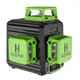 Huepar-Niveau laser à nivellement automatique en croix 3D 12 lignes faisceau vert batterie ion