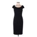 David Meister Casual Dress - Sheath: Black Print Dresses - Women's Size 6