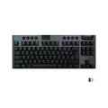 Logitech G G915 TKL Tenkeyless LIGHTSPEED Wireless RGB Mechanical Gaming Keyboard clavier USB QWERTY Anglais Charbon