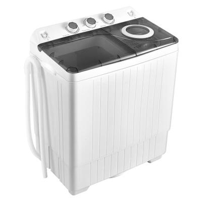 Costway 26 LBS Twin Tub Portable Washing Machine w...