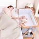 Aluminum 0-3 years old baby crib movable portable cradle bed foldable multi-functional bb bed