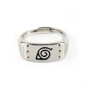 Anime Leaf Ring Konoha Uzumaki Symbal Logo Sign Sasuke Itachi Ninja Action Figure Model Kids Toys