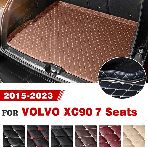 Lutehil Kofferraum matte für volvo xc90 (7 Sitze) 2015 Kofferraum teppich 3d umliegendes Design