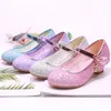 Mudipanda Mädchen High Heels Rosa Sandalen kinder Lila Blau Prinzessin Schuhe Pailletten Studenten Dance Schuhe Größe 27-37 kinder Sandale