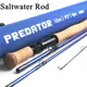 Maximumcatch Predator 9FT Saltwater Fly Fishing Rod 8-12WT 4 Section 30T SK Carbon Waterproof Fly