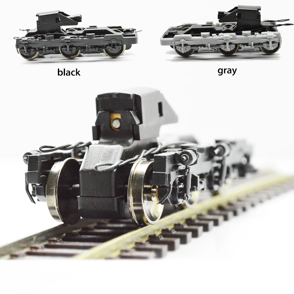 HO Zug Rad Rack Lokomotive Fracht Bogie Modell Maßstab 1:87 Für Sand Tisch Szene Eisenbahn Universal Track Zubehör Diorama Image