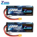 1/2 einheiten Zeee LiPo Batterie 2S 7 4 V 6000mAh 80C XT60 Stecker RC Teile Hardcase Lipo 2S für