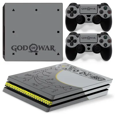God of War PS4 PRO Skin Sticker Decal Cover for ps4 pro Console and 2 Controllers PS4 pro skin Vinyl