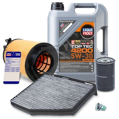 Atec Inspektionspaket A + 5l 5W-30 Motoröl [Hersteller-Nr. 40581497] für Audi, Seat, Skoda, VW