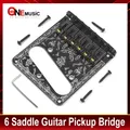 6 Sattel gitarren Pickup Bridge mit 6 Vintage Saiten führungen für fd Telecaster Tele tl E-Gitarren