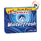 2x Packs Wrigleys Winterfresh Slim Pack Gum | 15 Sticks Per Pack | Fast Shipping