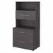 36 in. 2 Drawer Lateral File Cabinet with Hutch Storm Gray