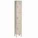 12 x 15 x 24 in. 3 Tier Paramount Locker with 3 Door Ready to Assemble - Tan