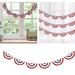 Hxoliqit American Flag Bunting Pleated Fan String Patriotic Bunting Flag 4th Of July Decoration US Flag Banners Memorial Day Independence Day Fourth July Red White Blue Out Independence Day