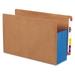 WBTAYB 74689 5 1/4-Inch Exp File Pockets Straight Tab Legal Blue 10/Box