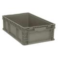 QUANTUM STORAGE SYSTEMS RSO2415-7 Gray Straight Wall Container 24 in x 15 in x 7 1/2 in H 1 PK