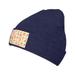 ZICANCN Seamless Pink Funny Peaches Knit Beanie Hat Winter Cap Soft Warm Classic Hats for Men Women Navy Blue