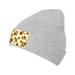 ZICANCN Sunflower Leopard Flower Knit Beanie Hat Winter Cap Soft Warm Classic Hats for Men Women Gray