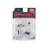 Motomania 5 Diecast & 2 Motorcycles Limited Edition to Worldwide for 1 by 64 Scale Models Figures - Set of 2 - 4800 Piece