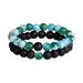 KIHOUT Clearance 2Pcs Natural Stone Chakra Tiger Eye Beads Bracelet Couples Matching Frosted Stone Bracelet for Women Men Girl Boy Best Friend Lovers Healing Friendship Unisex Jewelry Gift