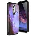 TJS Phone Case Compatible with LG Stylo 5/LG Stylo 5 Plus/LG Stylo 5V/LG Stylo 5X Dual Layer Hybrid Shockproof Protection Impact Cover (Stardust)