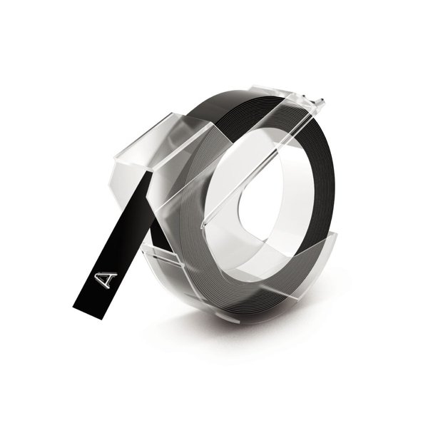 Prägeband 9mm/3m schwarz glänzend DYMO Image