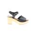 On Sandals: Black Solid Shoes - Women's Size 6 - Open Toe