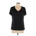 Nike Active T-Shirt: Black Polka Dots Activewear - Women's Size X-Large