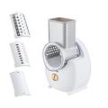 mingqian Electric Cheese Grater Shredder Type-C Charging One-Touch Control Cordless Rotary tomatic Electric Slicer Shredder with 3 Free Attachments for Vegetables Cheeses Carrots