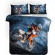 Amacigana Motorbike Duvet Cover Boys Single Double King Duvet Set 3D Motorcycle Decor Bedding Set Ultra Soft Motorcross Comforter Cover for Teens Black Duvet Cover (A1,Single?140x200+50x75x1)