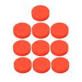 ABOOFAN 10 Pcs Adjustable Hardness Rubber Ice Hockey Pucks Matte Hockey Balls Sports Supplies for Roller Street Hockey (Orange)