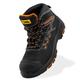 Black Hammer Safety Boots for Men - Steel Toe Cap Work Boots - Durable Mens Work Safety Shoes - Comfortable and Protective Footwear 7710 (9 UK)