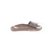 Pedro Garcia Sandals: Slip-on Platform Casual Silver Shoes - Women's Size 37 - Open Toe
