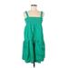 ASOS Casual Dress - Mini Square Sleeveless: Green Print Dresses - Women's Size 8