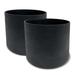 Algreen Modern Composite Cylinder Pot Planters Composite/Resin/Plastic in Black | 20 H x 11.5 W x 11.5 D in | Wayfair 45334
