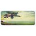 Green 0.1 x 19 x 47 in Kitchen Mat - East Urban Home Hawaiian Kitchen Mat, Polyester | 0.1 H x 19 W x 47 D in | Wayfair