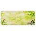 Green 0.1" x 47" L X 19" W Kitchen Mat - East Urban Home Ladybug & A Butterfly Standing On A Bamboo Leaves Bokeh Background Pale Multicolor Kitchen Mat 0.1 x 19.0 x 47.0 D | Wayfair
