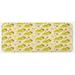 Green 0.1" x 47" L X 19" W Kitchen Mat - East Urban Home Dinosaur Characters w/ Spring Meadow Flowers Hearts Pistachio Pale Yellow Red Kitchen Mat 0.1 x 19.0 x 47.0 in/yellow | Wayfair