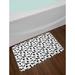 East Urban Home Dog Lover Monochrome Dachshunds in Numerous Stances Active Life Pet Canine Abstract Image Non-Slip Plush Bath Rug Memory Foam | Wayfair