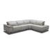 Gray Reclining Sectional - Corrigan Studio® Llerena 4 - Piece Leather Power Reclining Chaise Sectional Genuine Leather | Wayfair