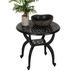 Alcott Hill® Chardell Outdoor Table Metal in Black | 18.5 H x 20.8 W x 20.8 D in | Wayfair F4EF928081E34DF18AEBA9C7BCDDCF30