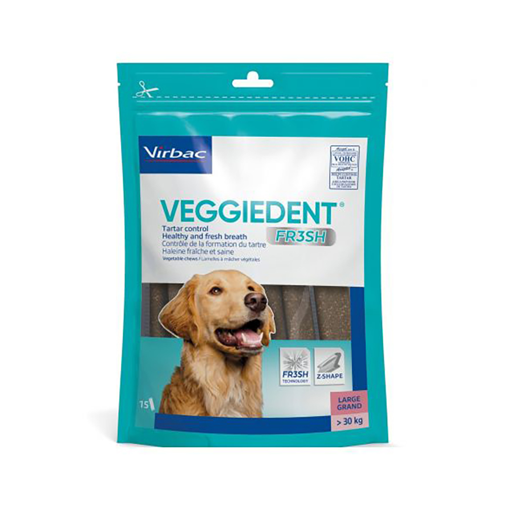 Veggiedent fresh per cani - 30 x 35 g L per cani di taglia grande (>30 kg)