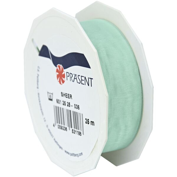PRÄSENT Organza-Band »Sheer« 25 mm x 25 m grün, 2.5 cm Image