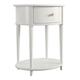 Table d'appoint en MDF blanc